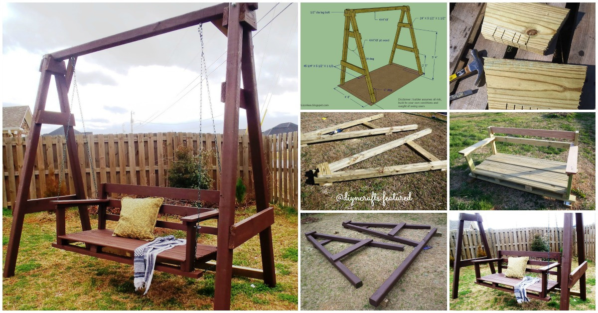 DIY Outdoor Swing
 Exciting Outdoor DIY Brilliant Swinging Benches for