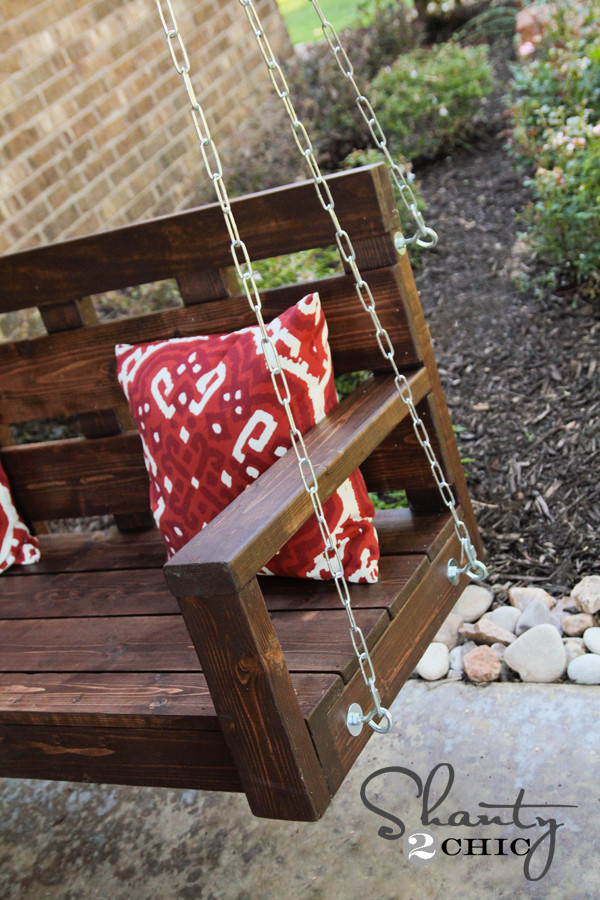DIY Outdoor Swing
 Porch Swing DIY Shanty 2 Chic