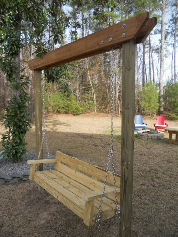 DIY Outdoor Swing
 Awesome DIY Garden Swings