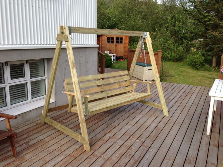 DIY Outdoor Swing
 diy wood freestanding outdoor swing plans Google Search