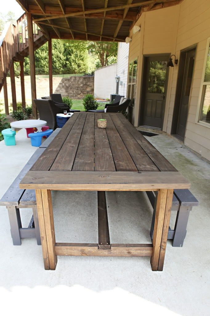 DIY Outdoor Table
 Extra Long DIY Outdoor Table florida