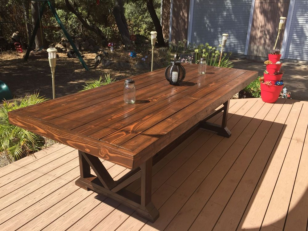 DIY Outdoor Table
 DIY Outdoor Dining Table Seats 10 12