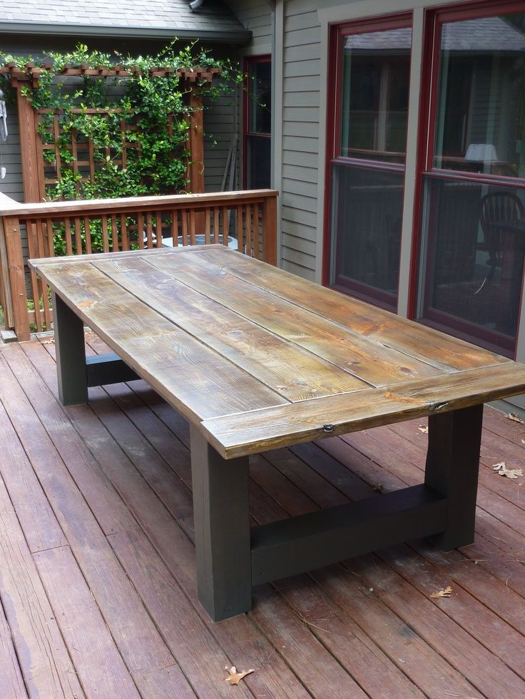DIY Outdoor Table
 diy outdoor dining Google Search