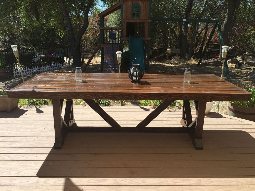 DIY Outdoor Table
 DIY Outdoor Dining Table Seats 10 12