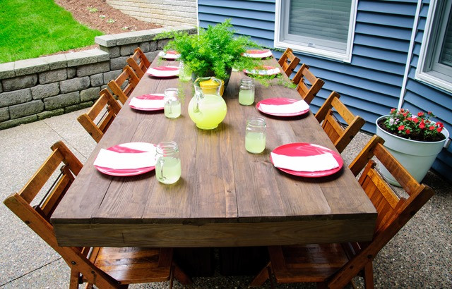 DIY Outdoor Table
 DIY Outdoor Patio Table Tutorial — Decor and the Dog