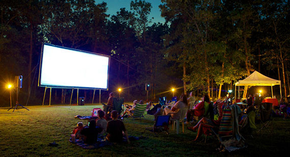 DIY Outdoor Theater
 Carl s Place Projector Screen Material Kits & More