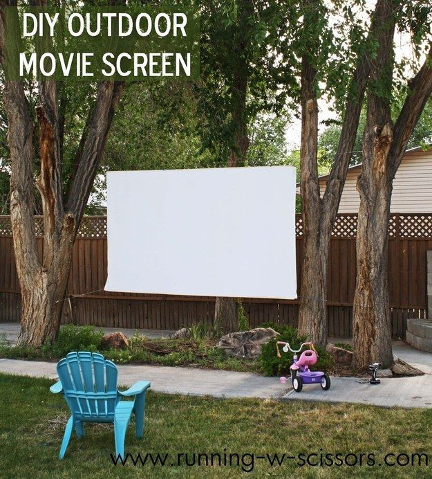 DIY Outdoor Theater
 Best 25 Outdoor movie screen ideas on Pinterest