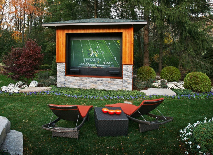 DIY Outdoor Theater
 40 Home Theater Designs Ideas