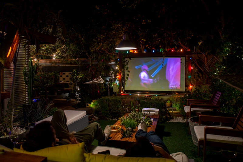 DIY Outdoor Theater
 Bring more entertainment to your backyard by building an