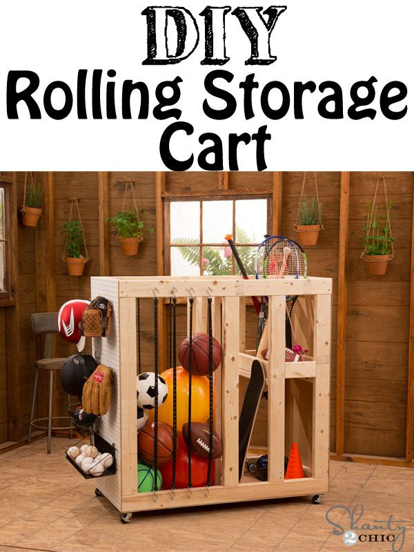 DIY Outdoor Toy Storage
 DIY Rolling Storage Cart Shanty s Tutorials