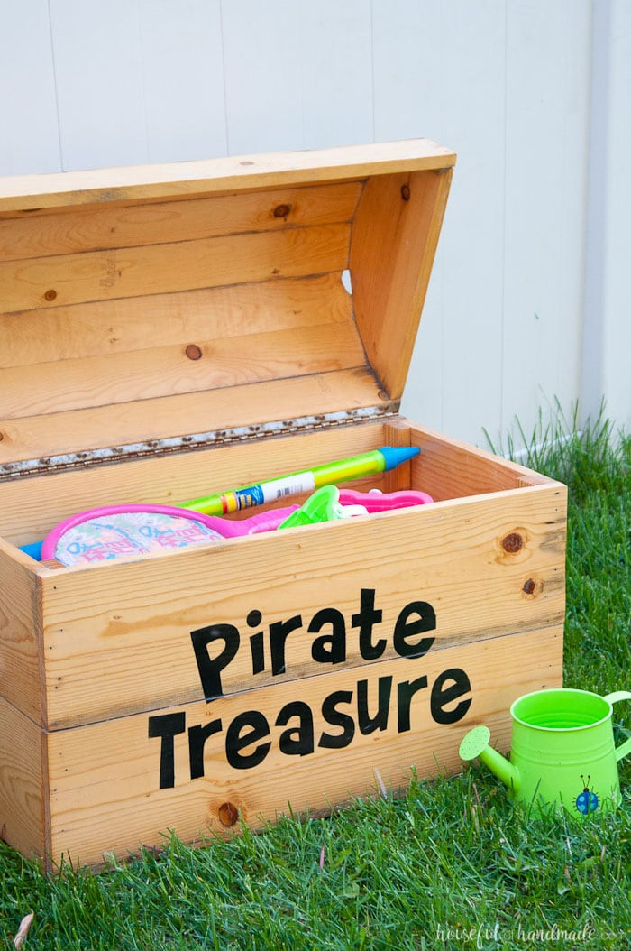 DIY Outdoor Toy Storage
 DIY Treasure Chest Toy Box Houseful of Handmade