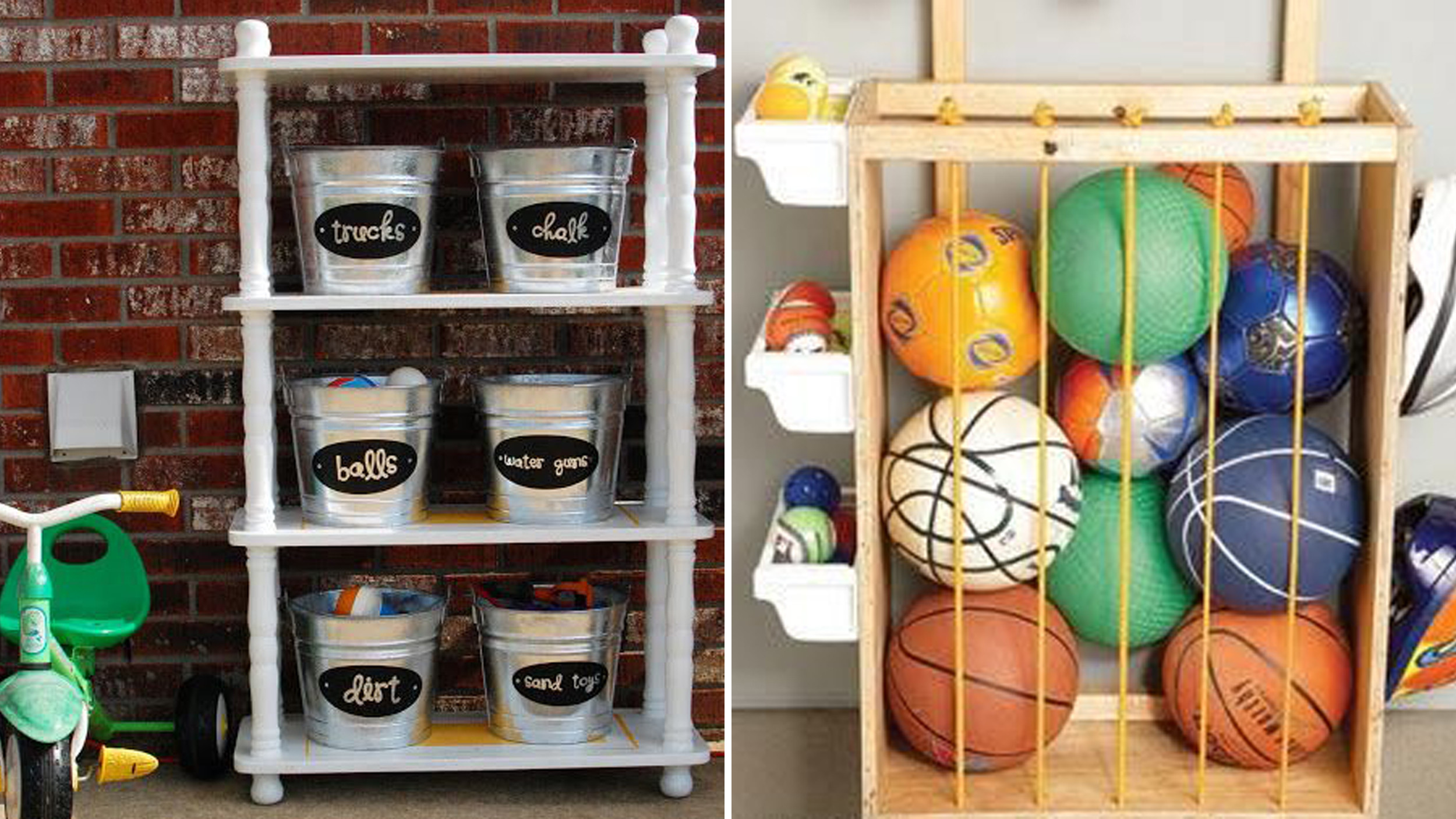 DIY Outdoor Toy Storage
 Pinterest inspired DIY ideas for organizing outdoor toys