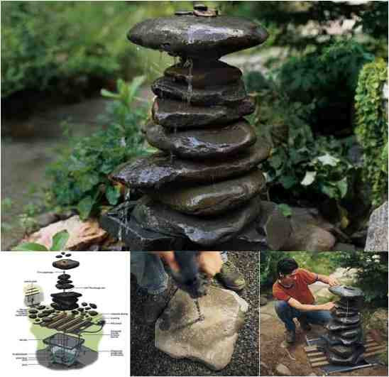 DIY Outdoor Water Fountain
 Beautiful DIY Zen Water Fountain Do It Yourself Fun Ideas