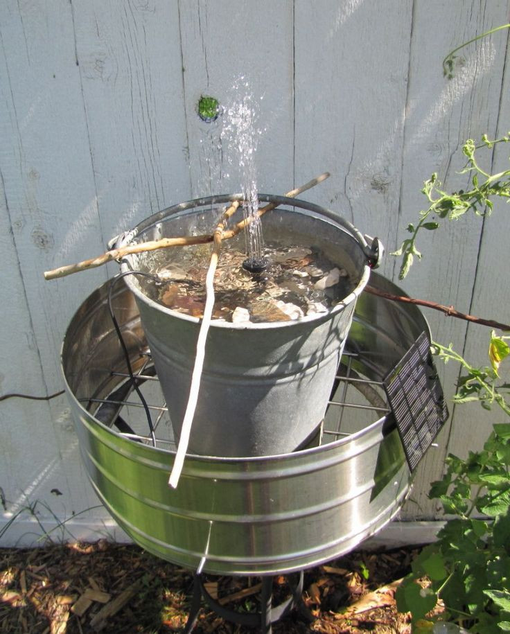 DIY Outdoor Water Fountain
 Best 25 Homemade water fountains ideas on Pinterest