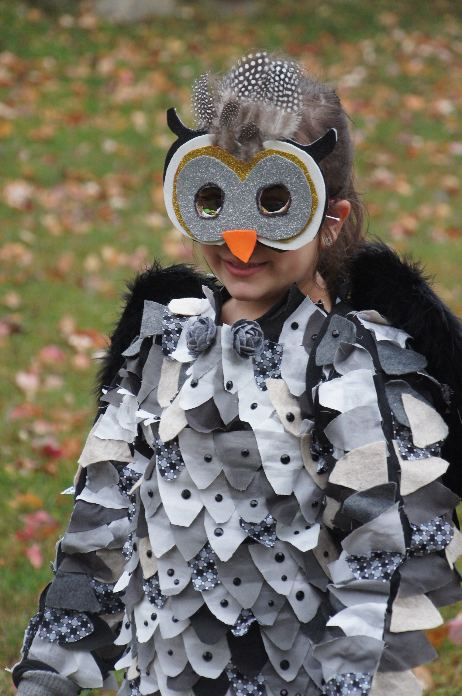 DIY Owl Costumes
 Halloween 2013 WHOOO Owl Costume