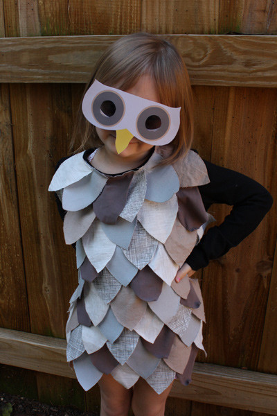 DIY Owl Costumes
 Last Minute Kids’ Owl Costume