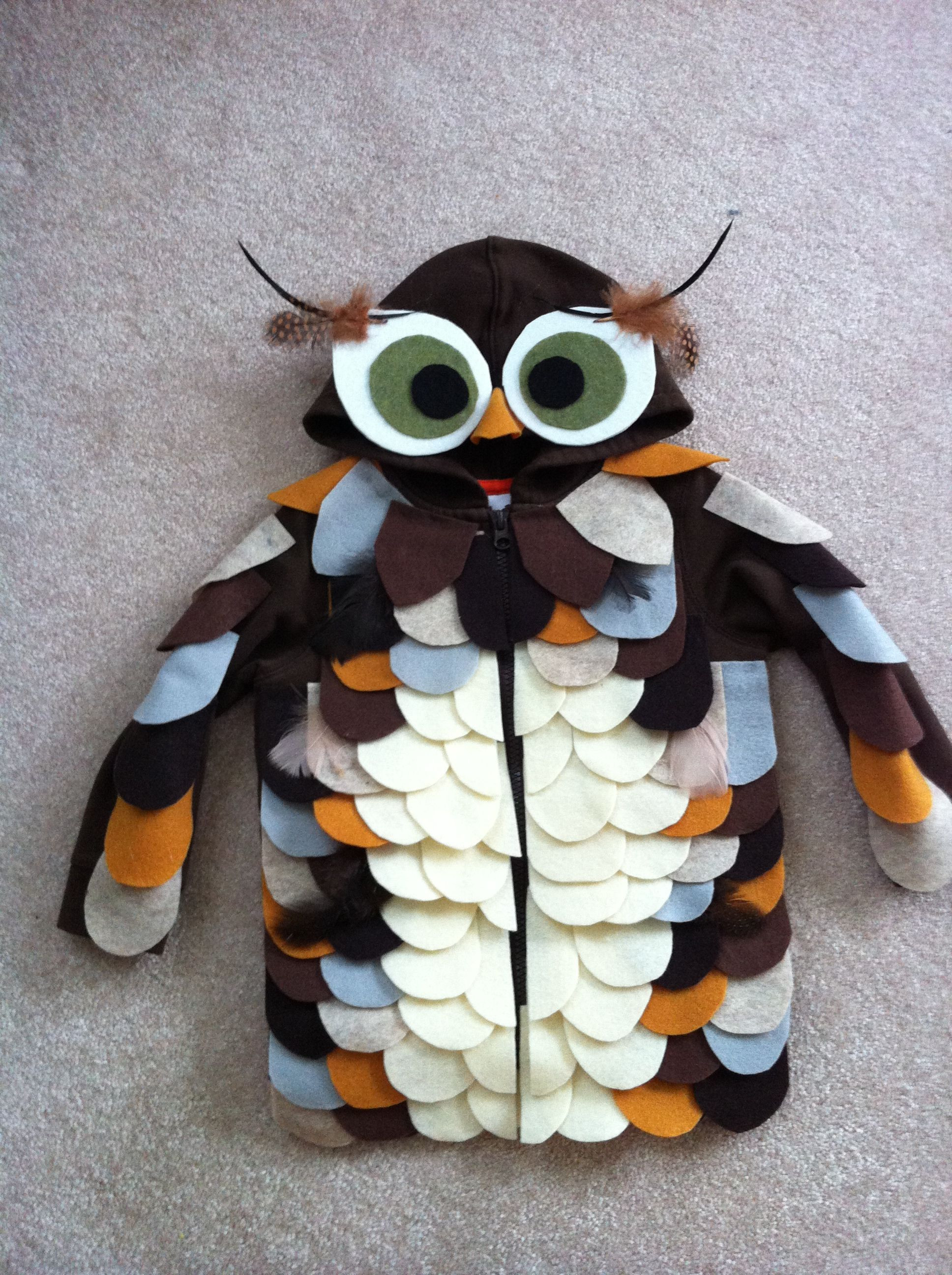 DIY Owl Costumes
 Toddler owl Halloween costume DIY Holidays