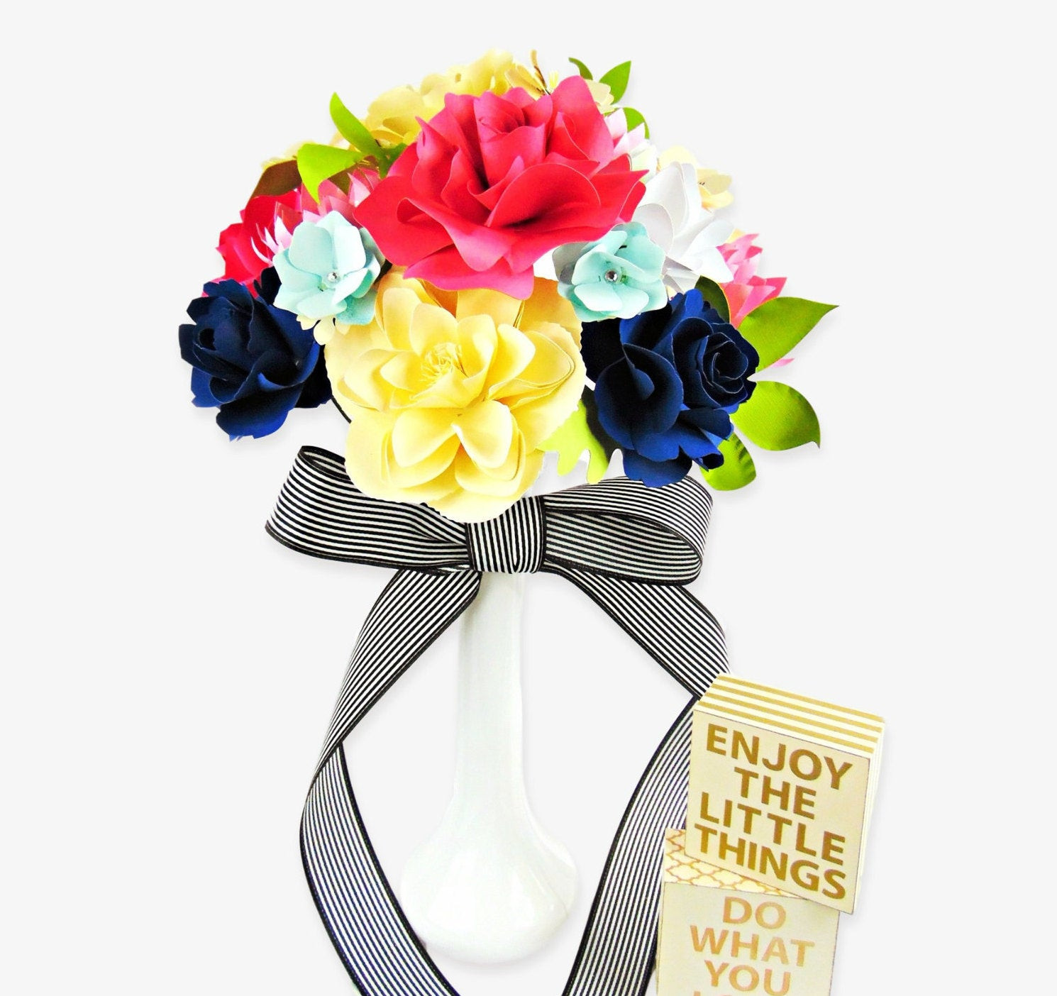DIY Paper Flowers Wedding
 Paper Wedding Bouquet DIY paper flower templates Rose paper