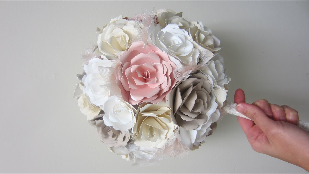 DIY Paper Flowers Wedding
 DIY Wedding Bouquet Paper Flowers from start to finish
