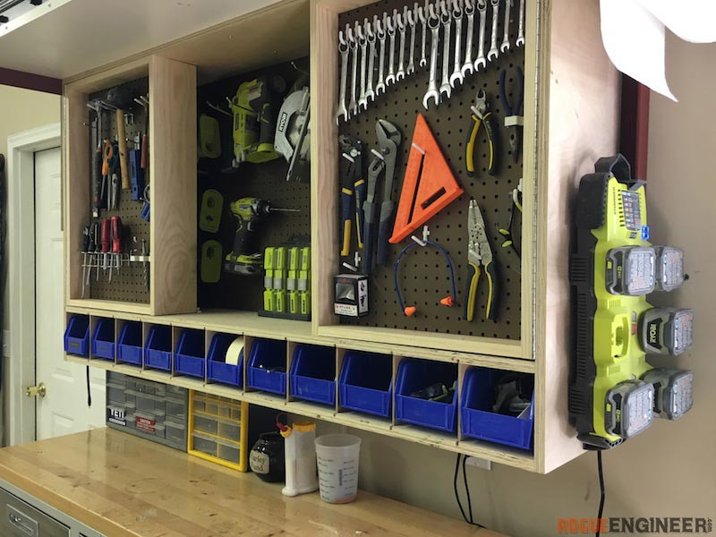 DIY Pegboard Tool Organizer
 Tool Storage Wall Cabinet Rogue Engineer