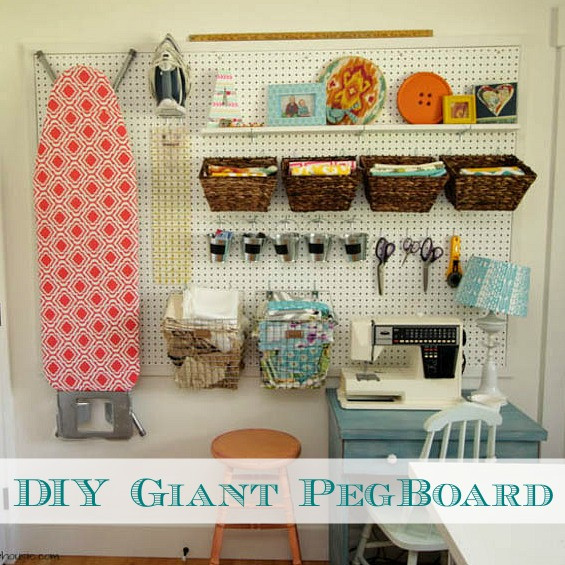 DIY Pegboard Tool Organizer
 How to Install a DIY Giant Pegboard Wall Craft Room