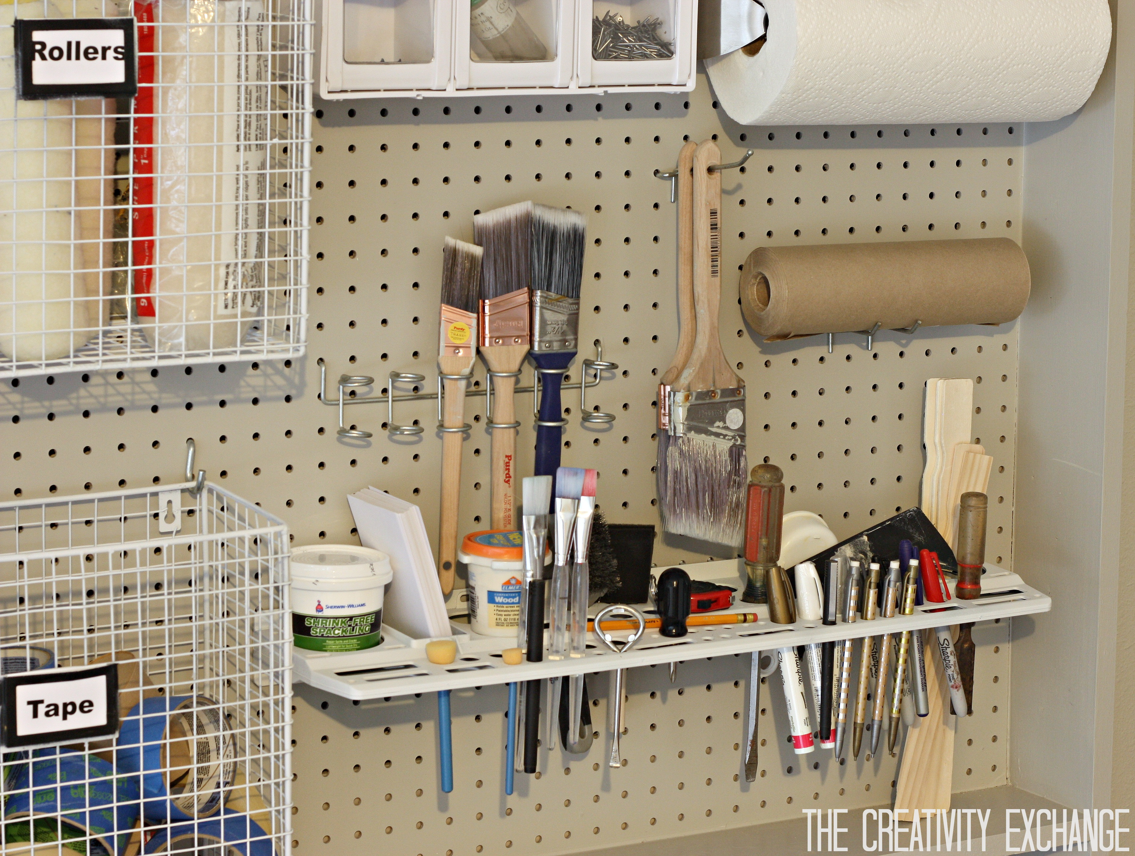 DIY Pegboard Tool Organizer
 Organizing the Garage with DIY Pegboard Storage Wall