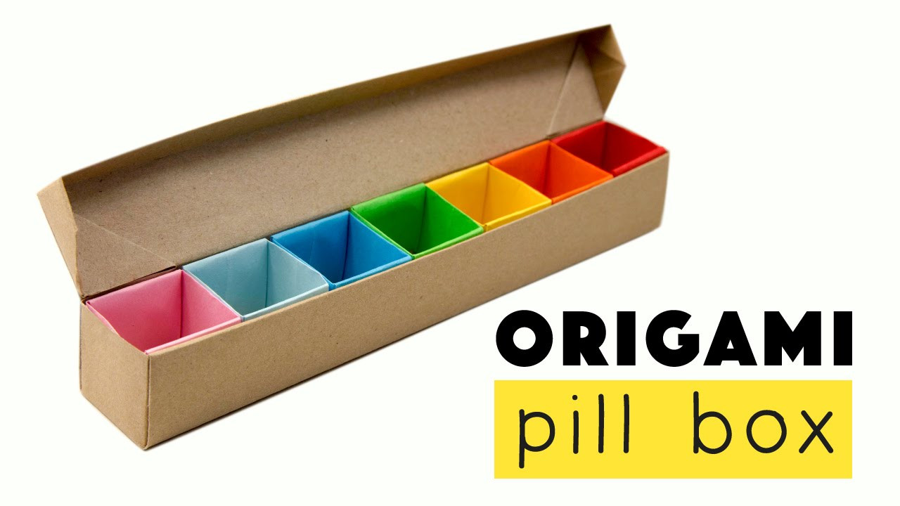 DIY Pill Organizer
 Origami Pill Box Organizer Tutorial ♥︎ DIY ♥︎