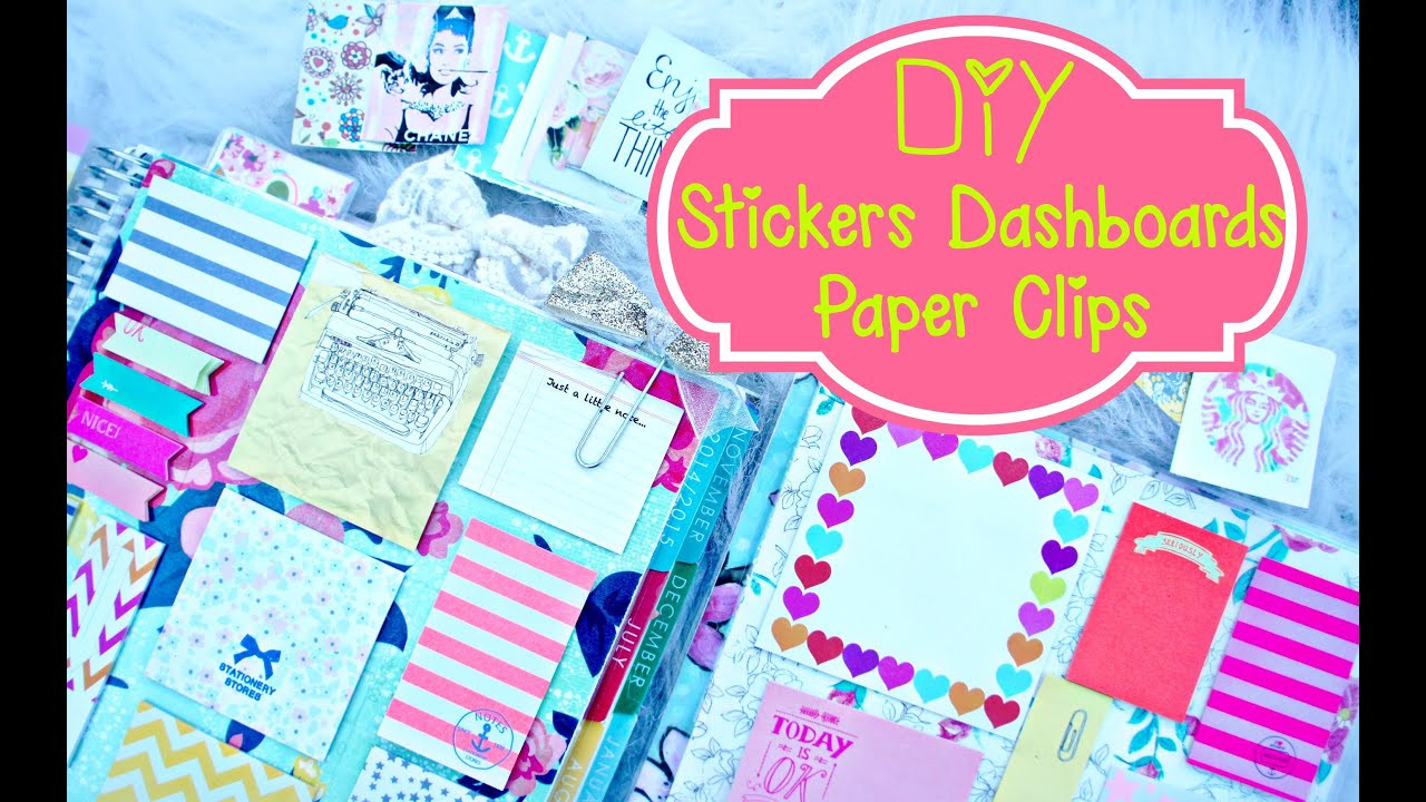 DIY Planner Stickers
 DIY Planner Supplies Stickers Paper Clilps and Erin