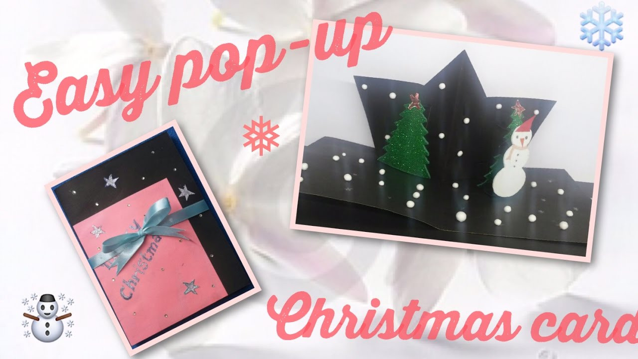 DIY Pop Up Christmas Cards
 DIY pop up christmas cards handmade 2016 easy I christmas