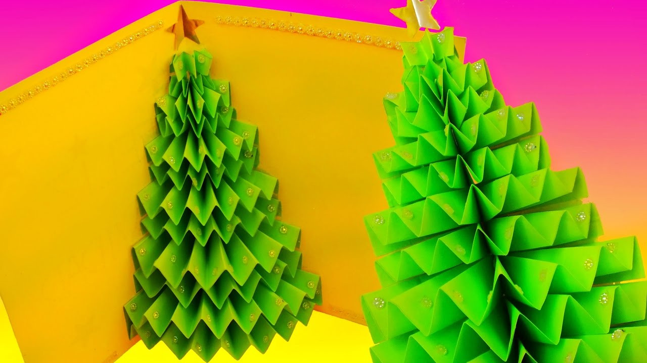 DIY Pop Up Christmas Cards
 DIY 3D CHRISTMAS TREE pop up CARD Greeting card
