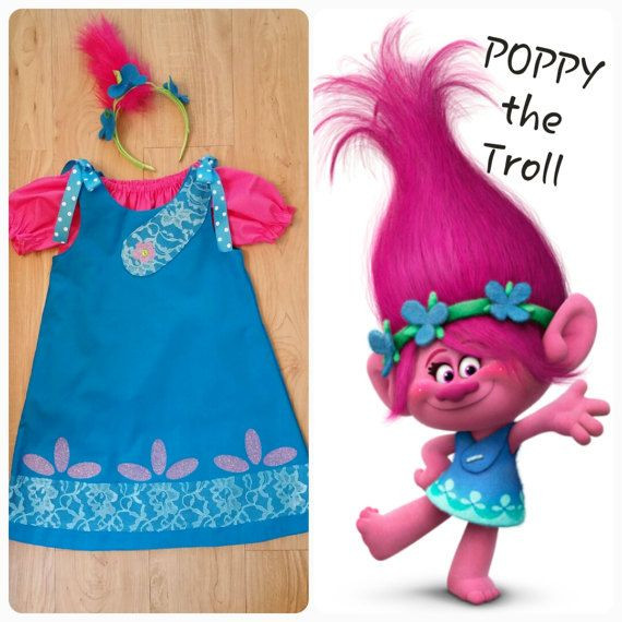DIY Poppy Costume
 Boutique Custom Handmade Poppy the Troll by