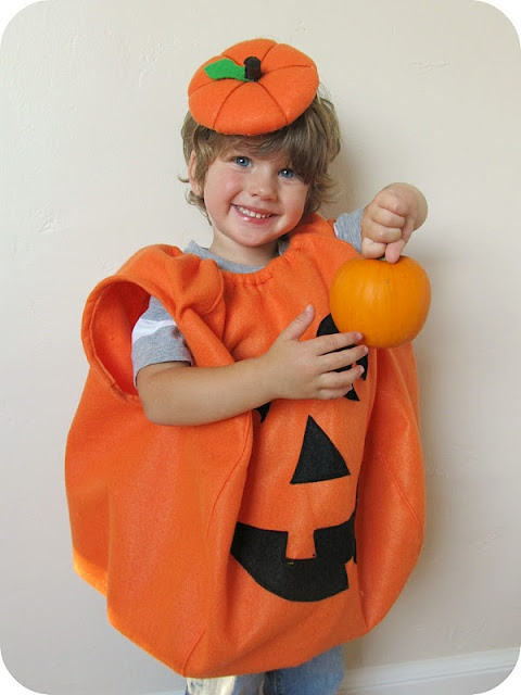 DIY Pumpkin Costume Toddler
 homemade by jill rollie pollie pumpkin no template except