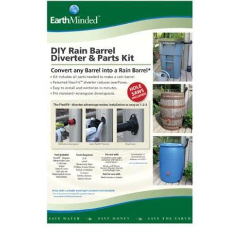 DIY Rain Barrel Kit
 EarthMinded F RN025 DIY Rain Barrel Kit Plastic