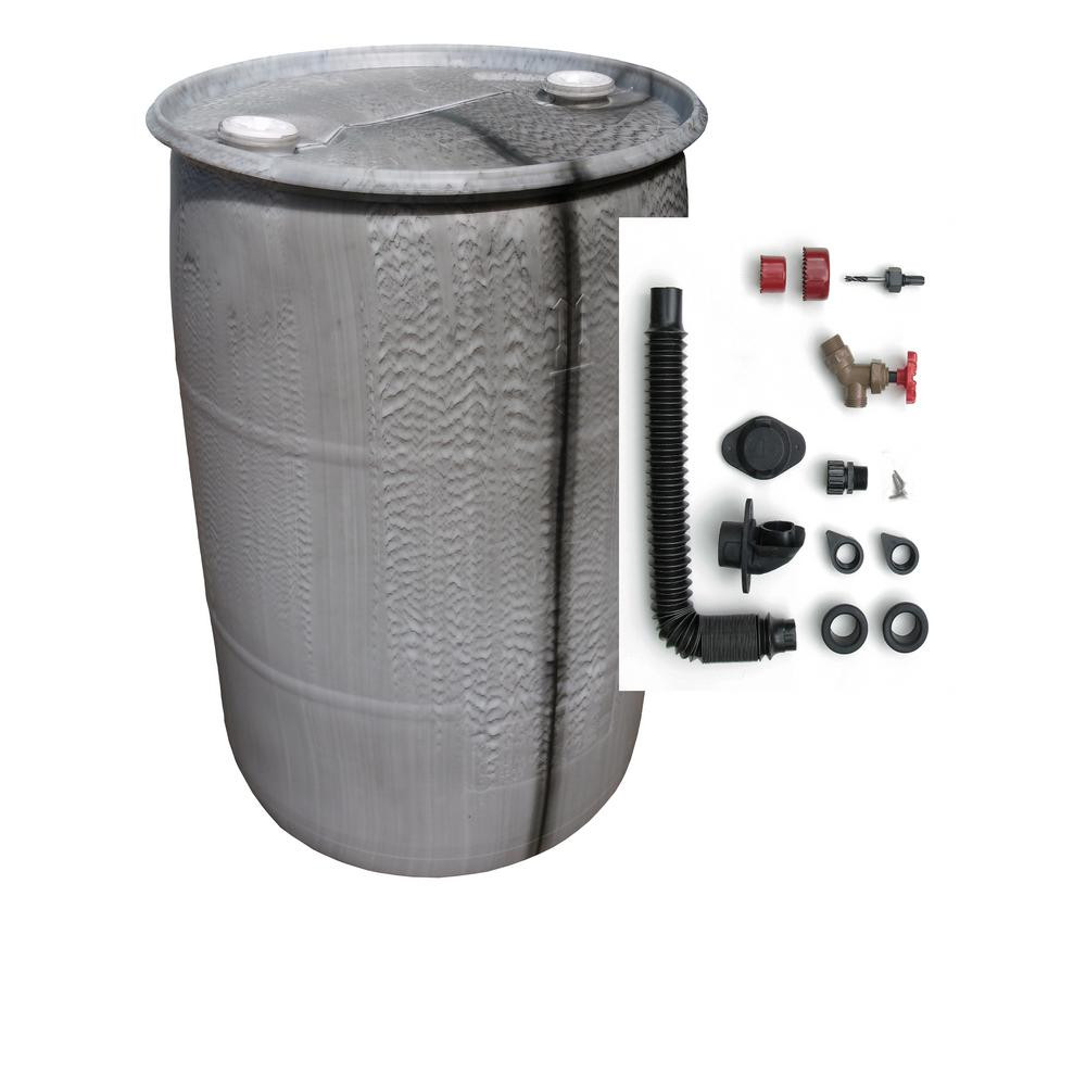 DIY Rain Barrel Kit
 EarthMinded UGLY 55 Gal f Color DIY Rain Barrel Bundle