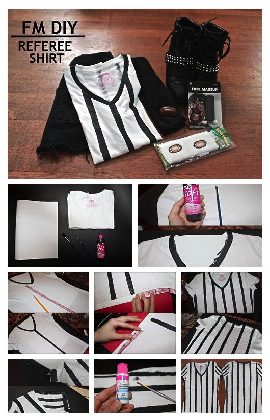DIY Referee Costume
 DIY Referee Shirt Perfect for this up ing Super Bowl
