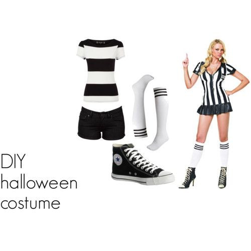 DIY Referee Costume
 Referee costume Costumes and DIY and crafts on Pinterest