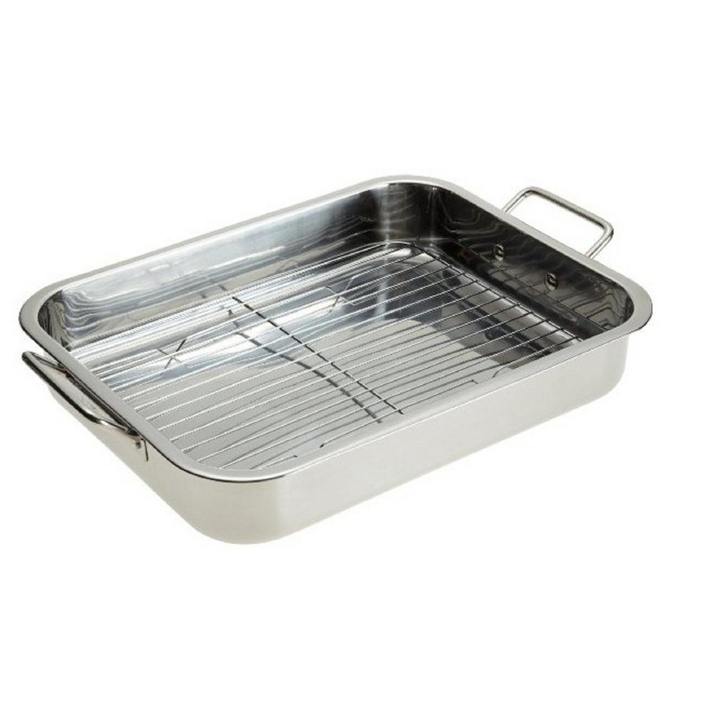 DIY Roasting Rack
 Stainless Steel Roasting Pan with Rack MW3553 The Home Depot