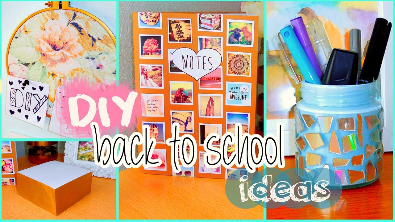 DIY School Organization Ideas
 DIY back to school ideas DIY organization Tumblr