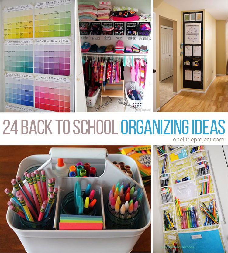 DIY School Organization Ideas
 24 Back to School Organization Ideas