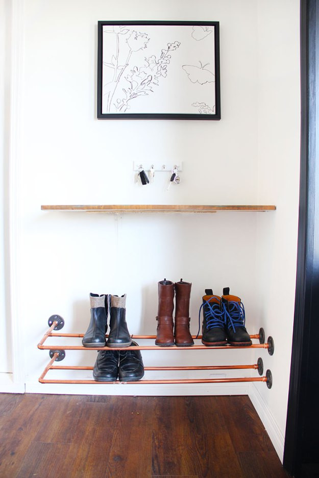 DIY Shoe Rack By Front Door
 45 Creative Ideas To Store Your Shoes Shelterness