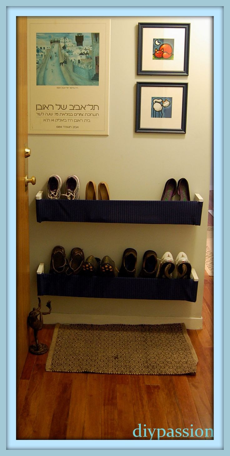 DIY Shoe Rack By Front Door
 Best 25 Shoe racks for closets ideas on Pinterest