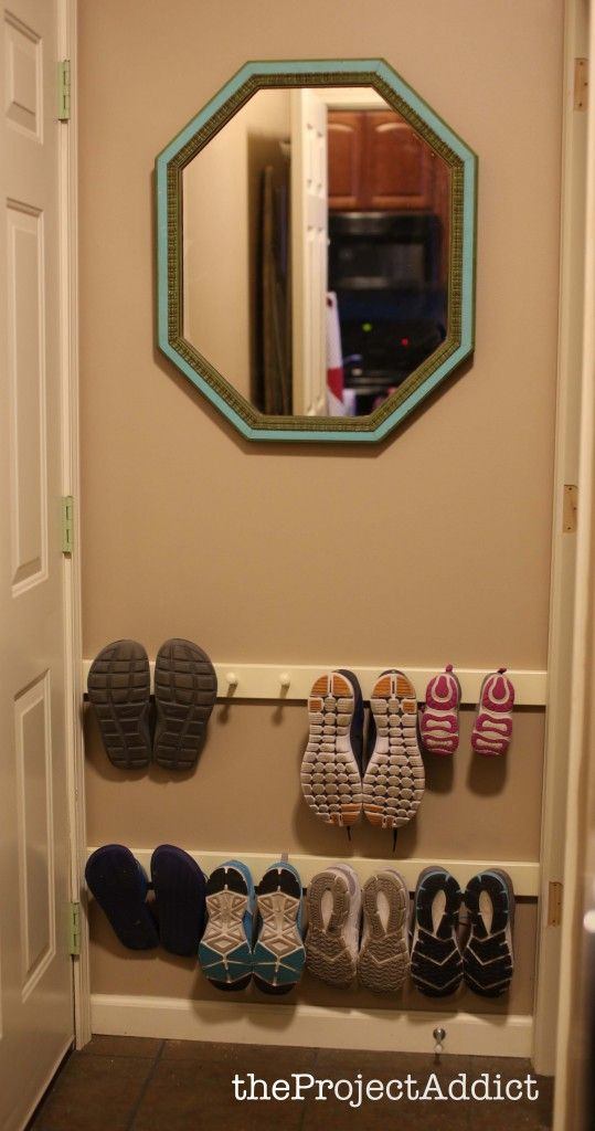DIY Shoe Rack By Front Door
 Best 25 Shoes organizer ideas that you will like on
