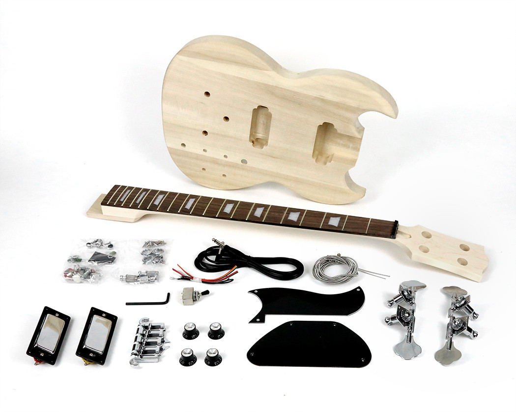 DIY Short Scale Bass Kit
 Pit Bull Guitars SGB 30 Bass Guitar Kit Short Scale