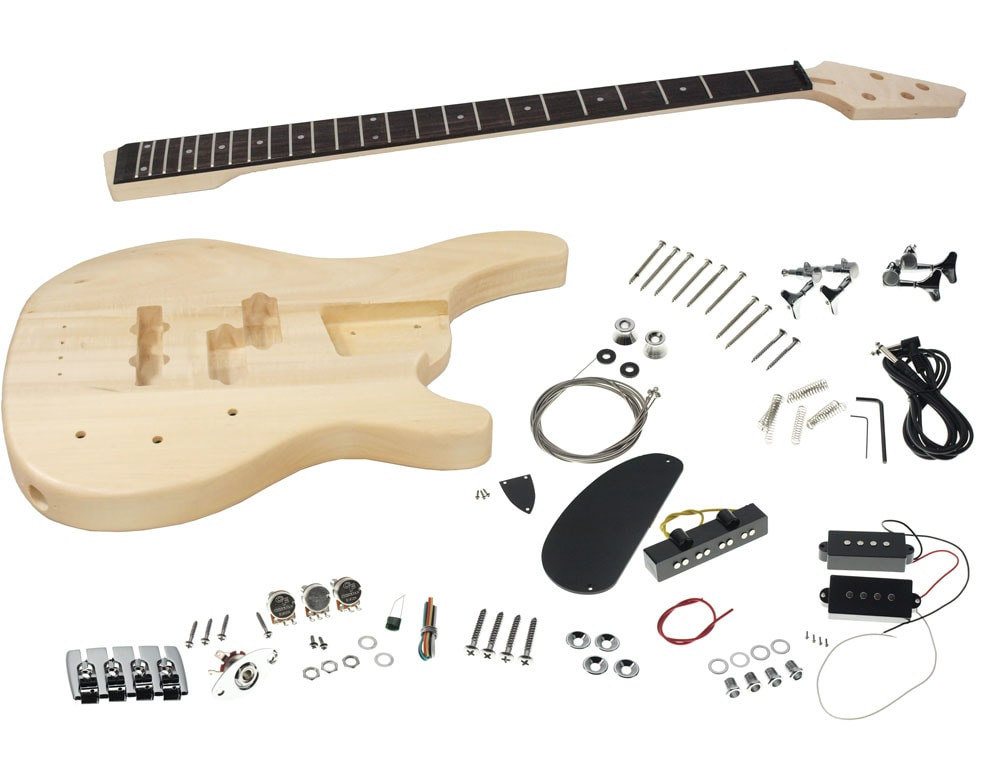 DIY Short Scale Bass Kit
 Solo SR Style DIY Bass Guitar Kit Basswood Body PJ