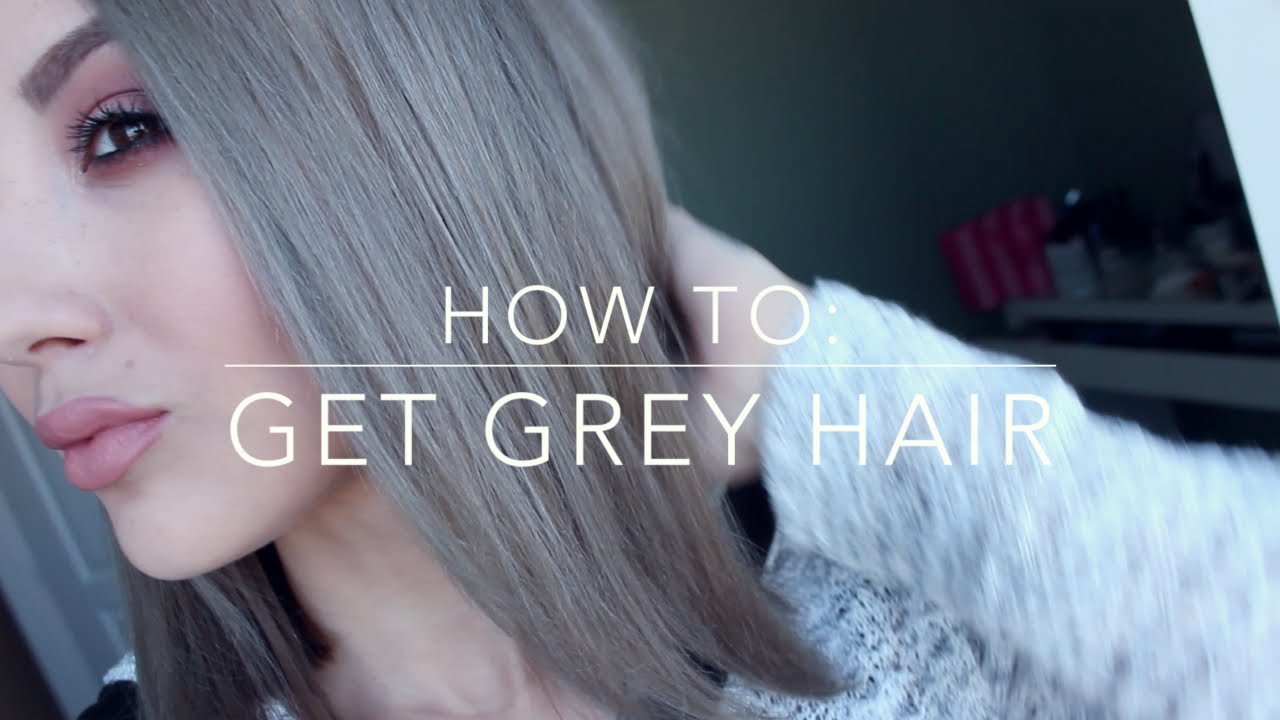DIY Silver Hair
 HOW TO GET GREY HAIR Inexpensive DIY
