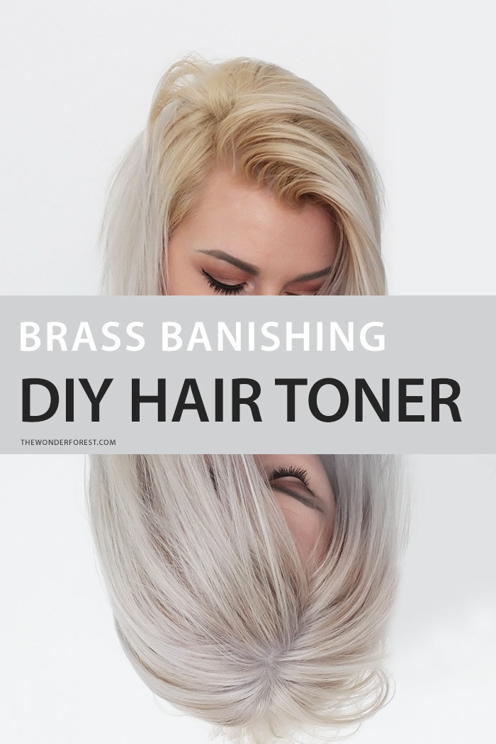 DIY Silver Hair
 Brass Banishing DIY Hair Toner for Blondes Wonder Forest