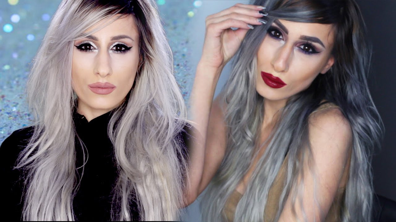 DIY Silver Hair
 DIY From SILVER to GREY OMBRE Hair No Damage Root