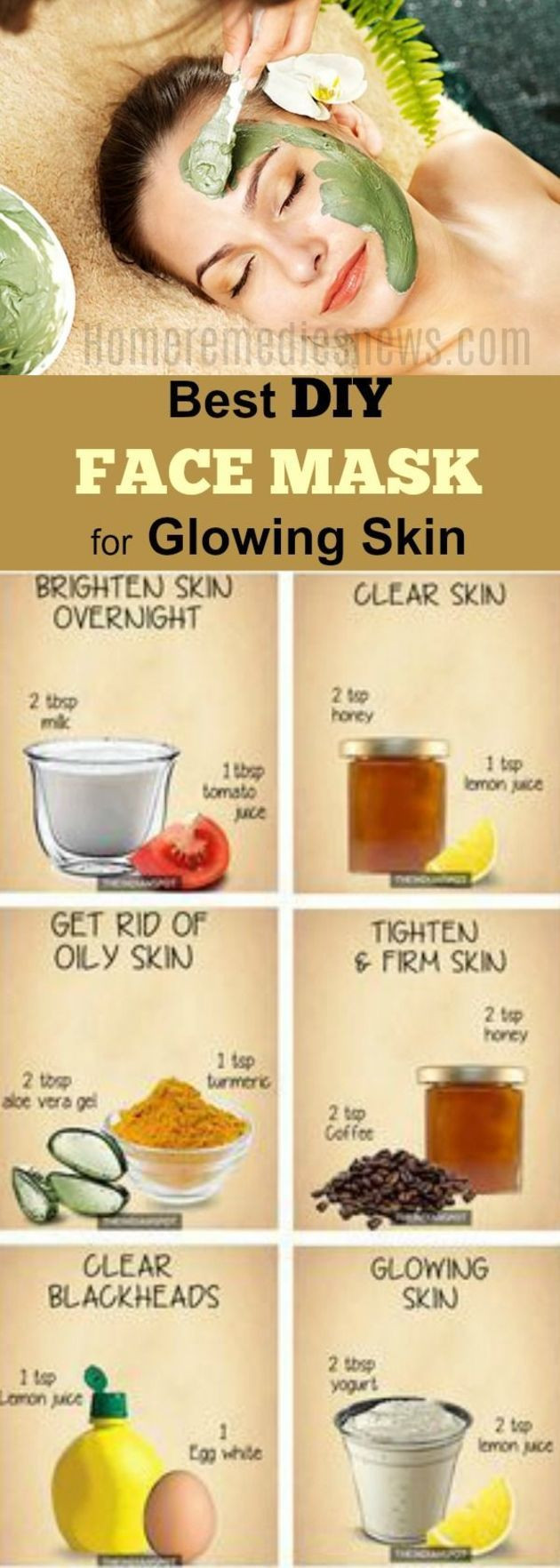 DIY Skin Mask
 Best 25 Homemade face masks ideas on Pinterest