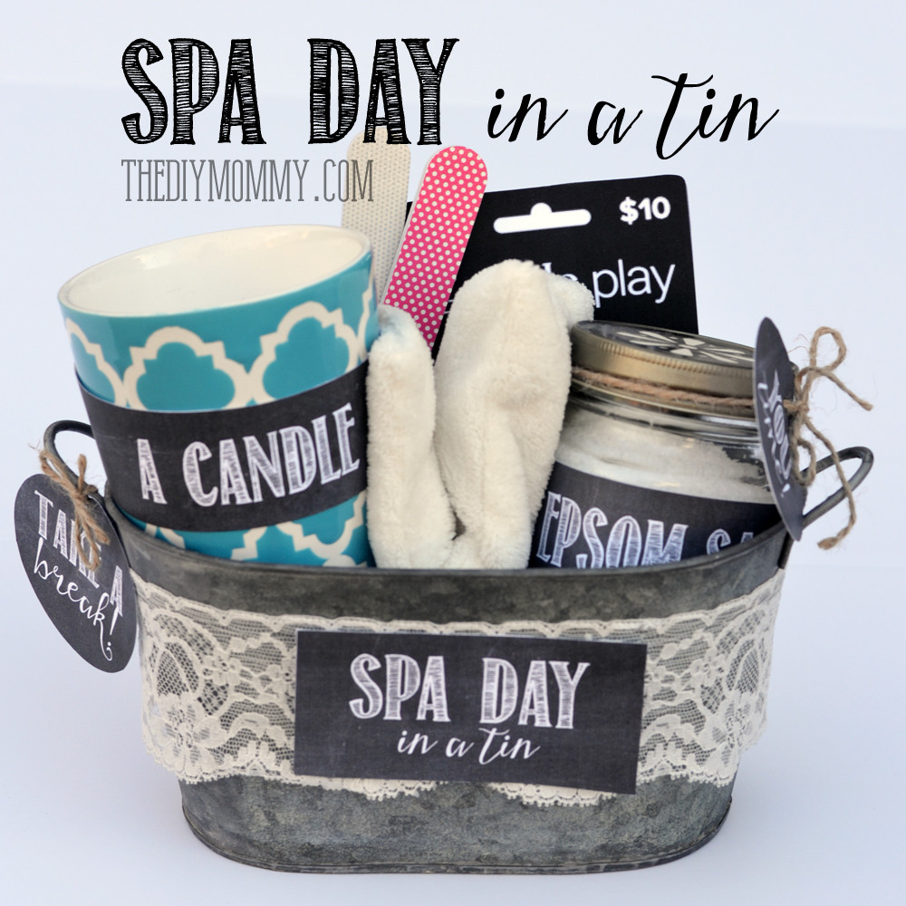 Diy Spa Gift Basket Ideas
 A Gift in a Tin Spa Day in a Tin