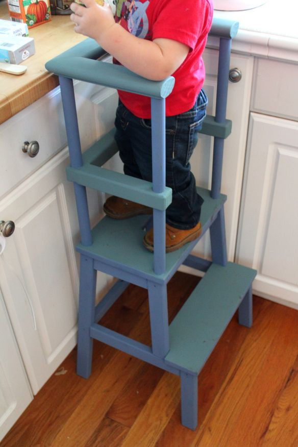 DIY Step Stool For Toddler
 Kitchen Helper Stool Toddler Stool DIY Ikea Hack Ikea